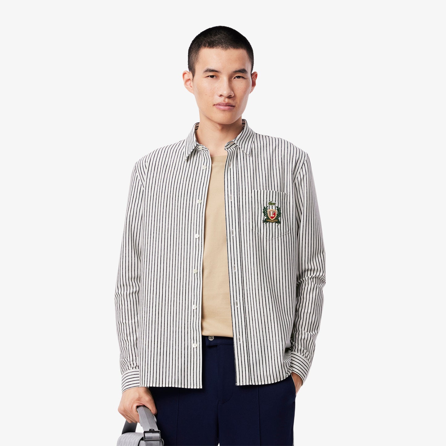 Regular Fit Striped Cotton Shirt-CH9118