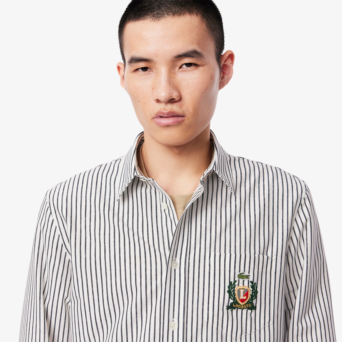 Regular Fit Striped Cotton Shirt-CH9118