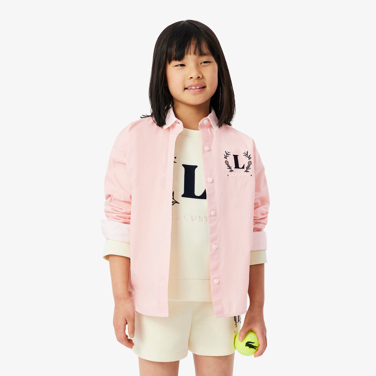 Embroidered Badge Poplin Shirt-CJ6589 to delete
