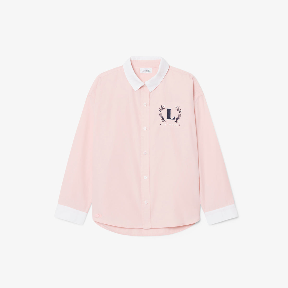Embroidered Badge Poplin Shirt-CJ6589 to delete