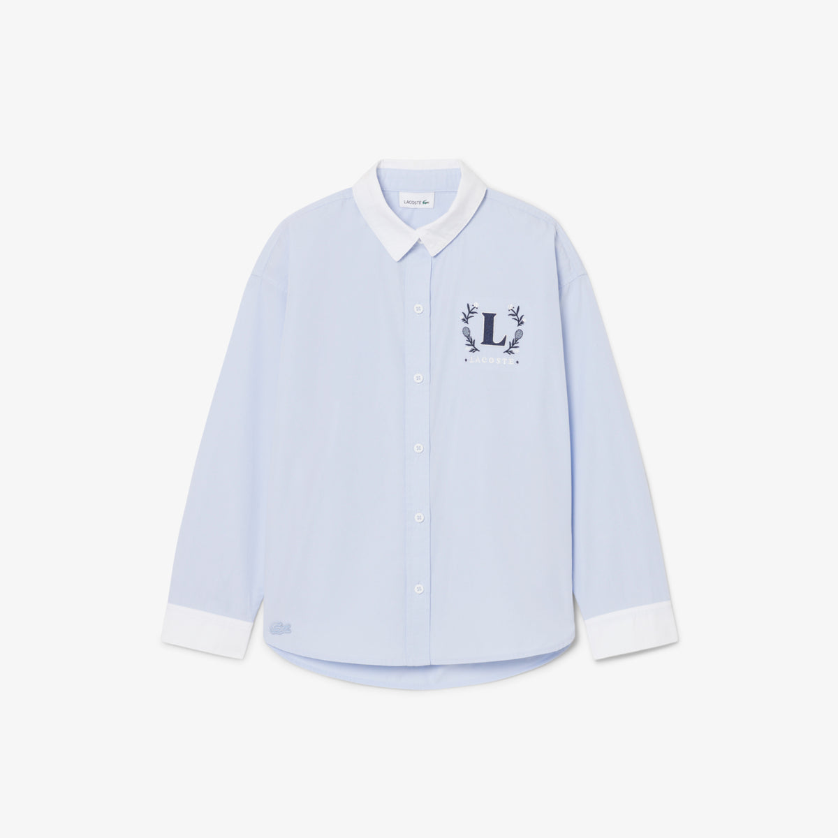 Embroidered Badge Poplin Shirt-CJ6589
