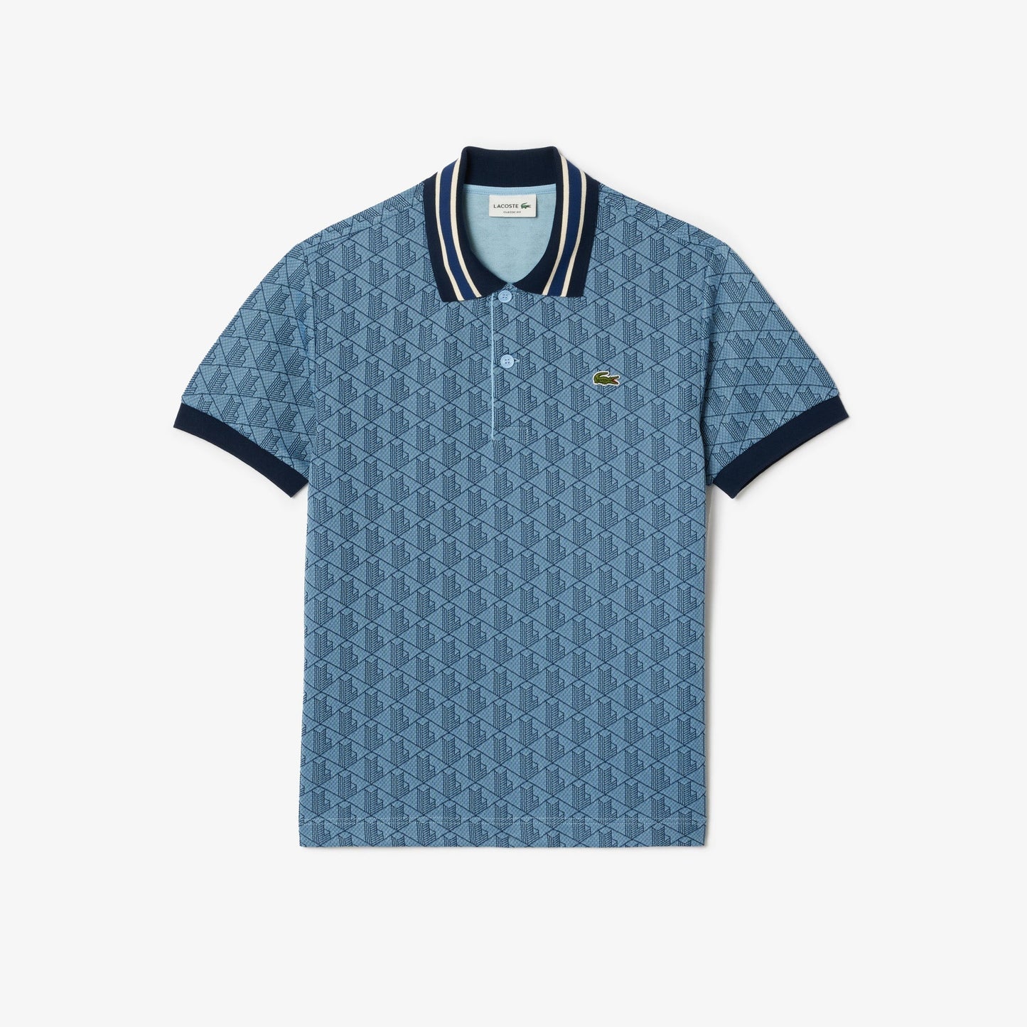 Classic Fit Monogram Jacquard Polo Shirt - DH1417