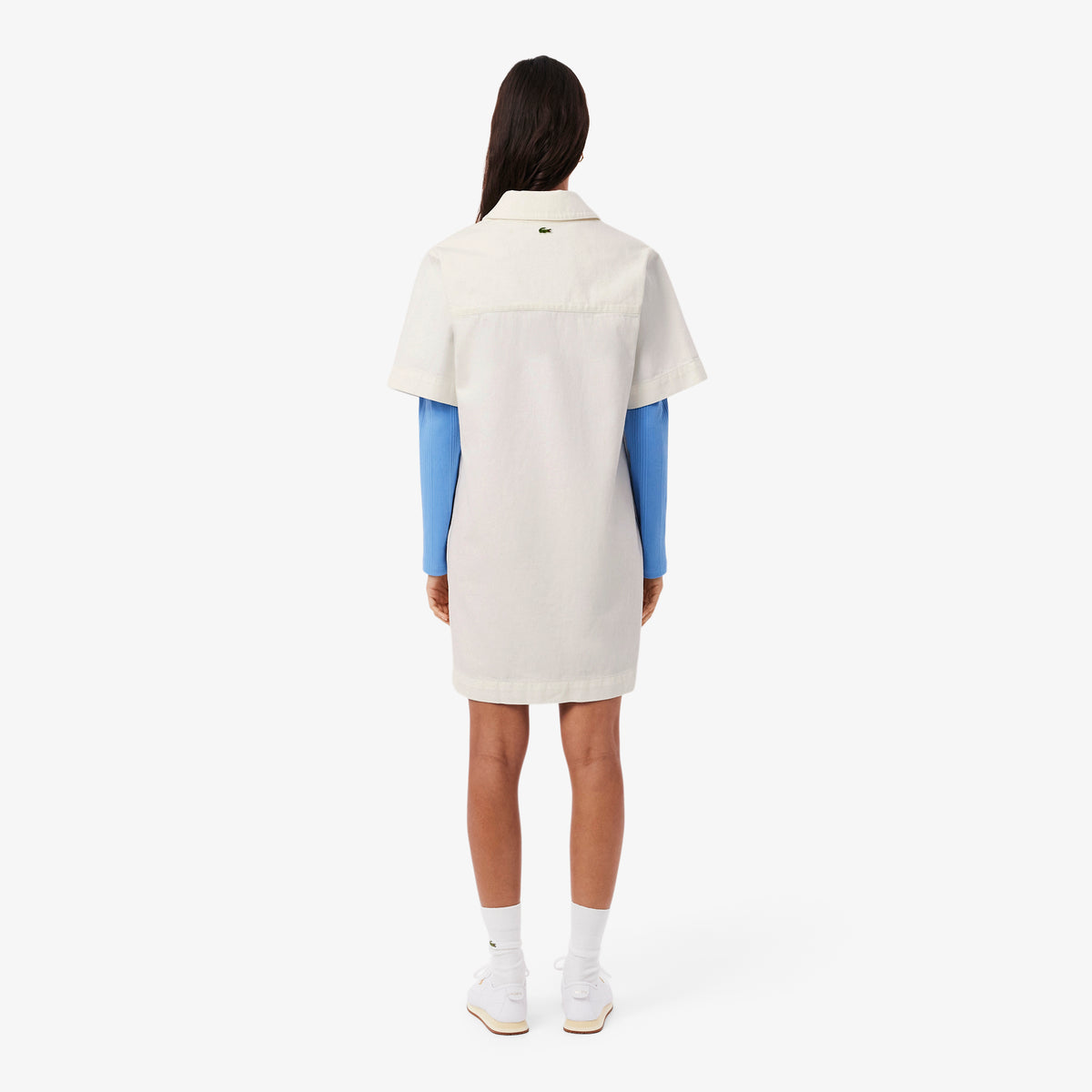 Oversized Denim Polo Dress-EF0192