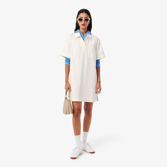 Oversized Denim Polo Dress-EF0192