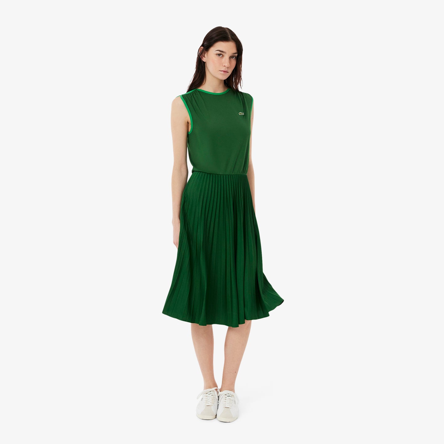 Sleeveless Pleated Dress-EF0508