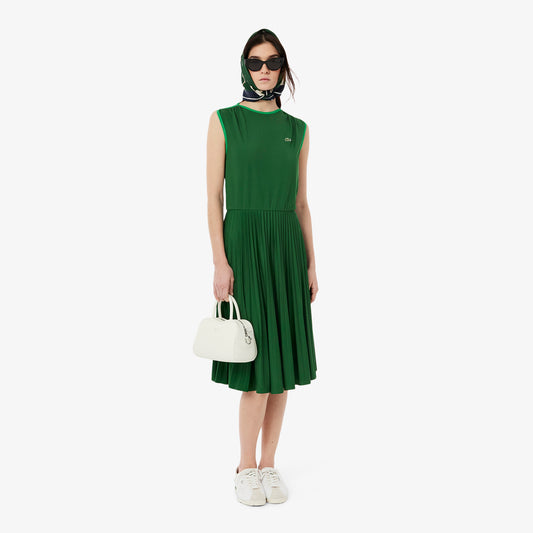 Sleeveless Pleated Dress-EF0508