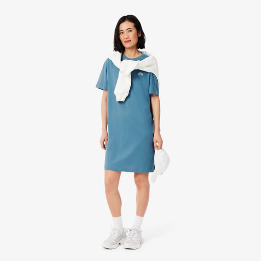 Oversized Cotton Jersey T-shirt Dress-EF2864