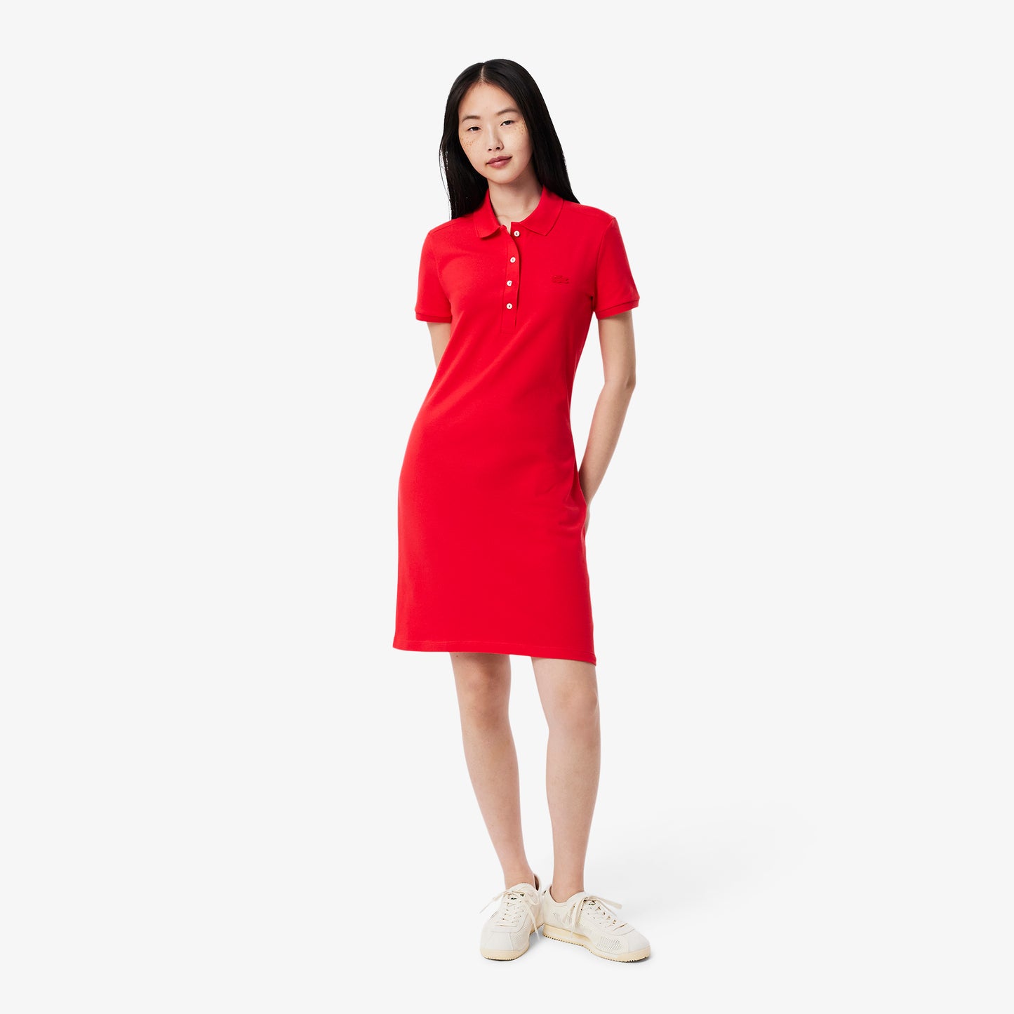 Slim Fit Stretch Pique Polo Dress - EF5473