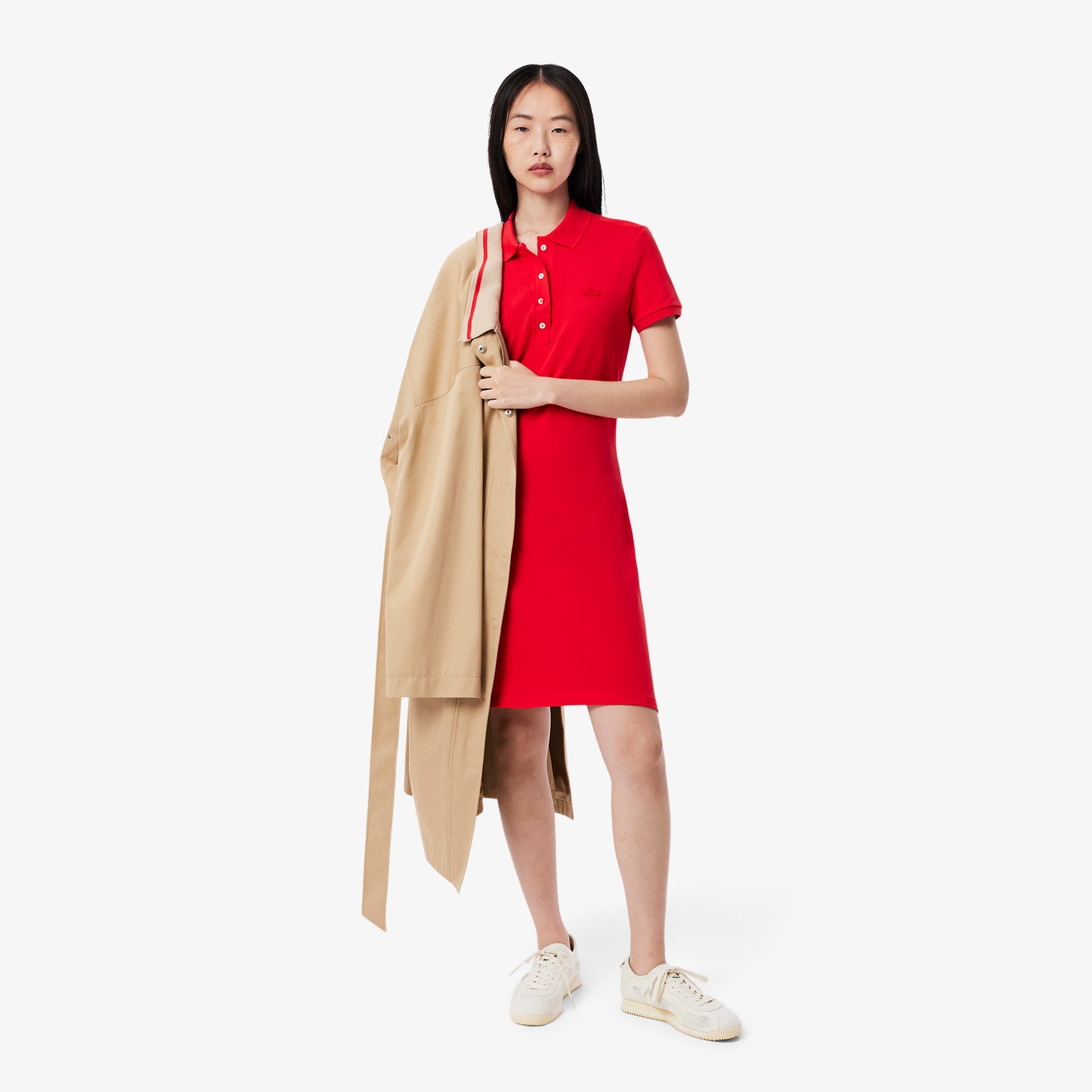 Slim Fit Stretch Pique Polo Dress - EF5473
