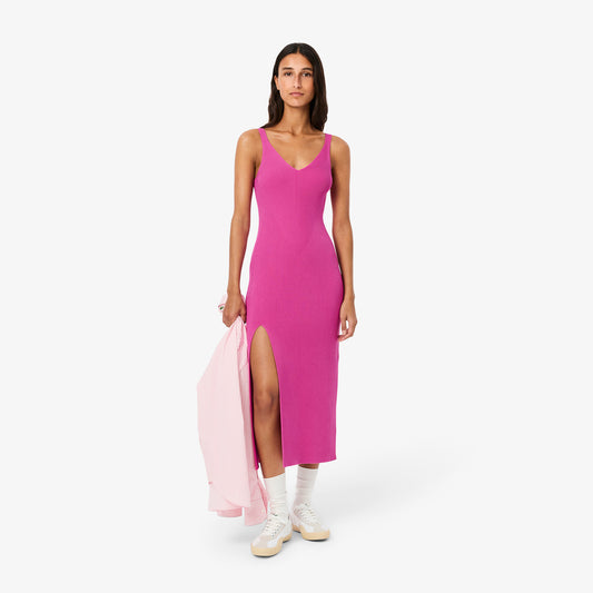 Long Seamless Ribbed Dress-EF9270
