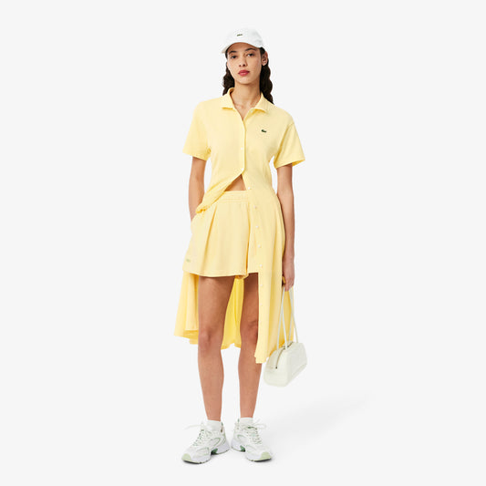 Flared Petit Pique Polo Dress-EF9621