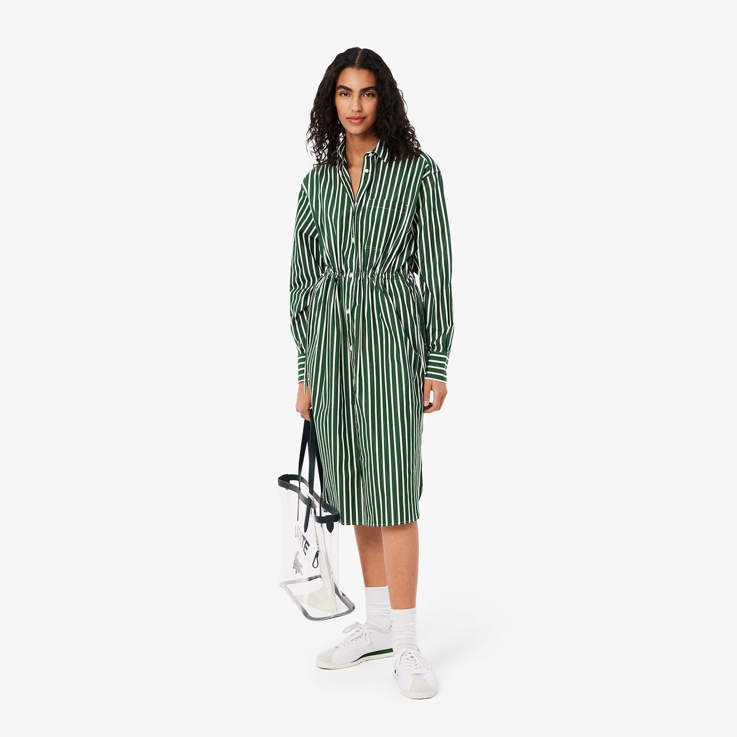 Relaxed Fit Poplin Shirt Dress-EF9852