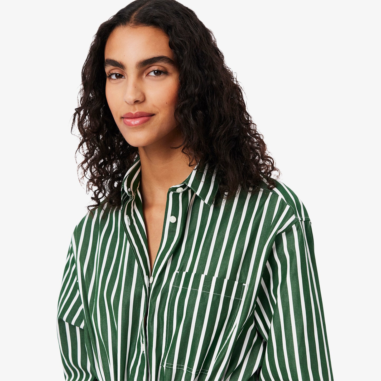 Relaxed Fit Poplin Shirt Dress-EF9852
