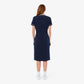 Trim Accent Jersey T-shirt Dress-EF9855
