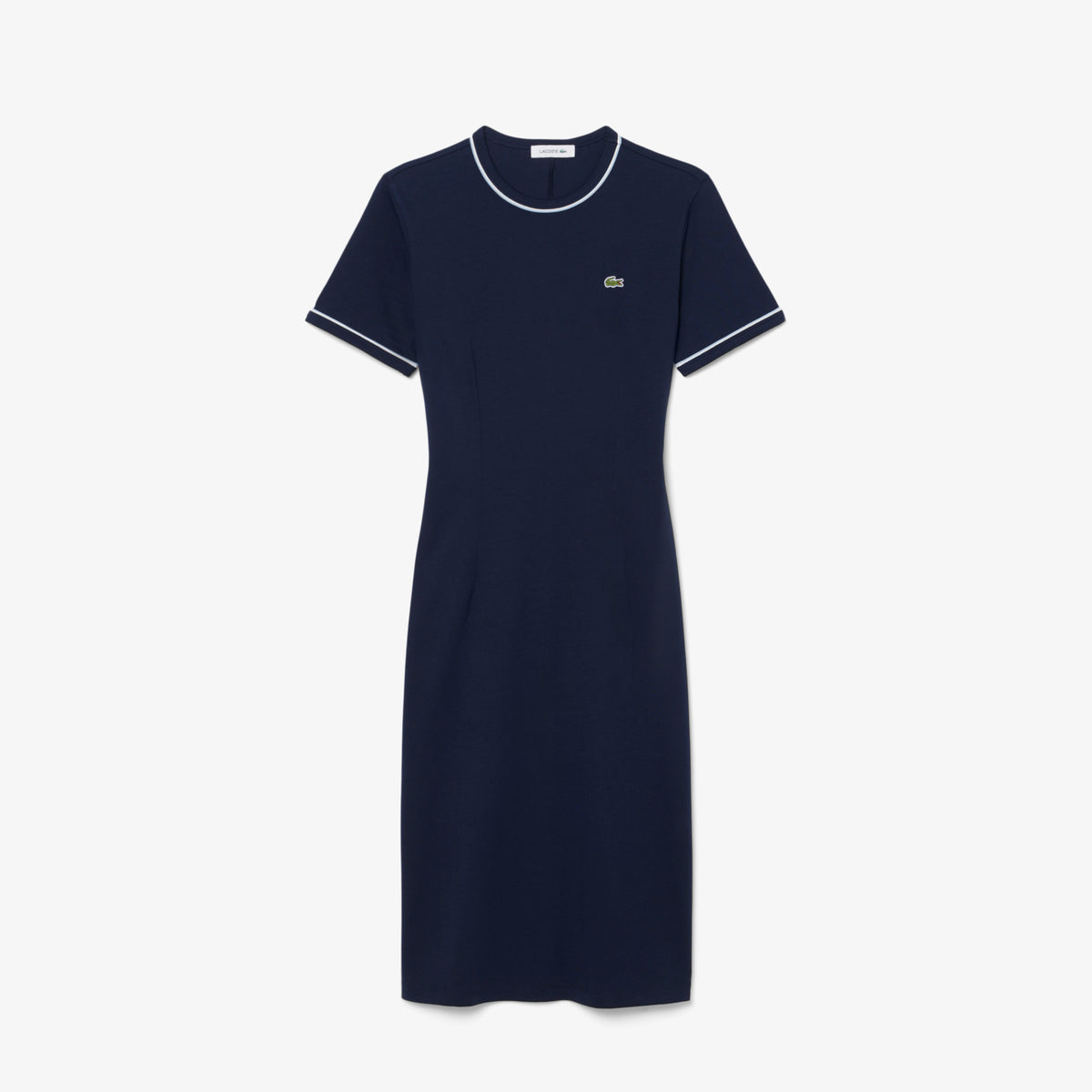 Trim Accent Jersey T-shirt Dress-EF9855
