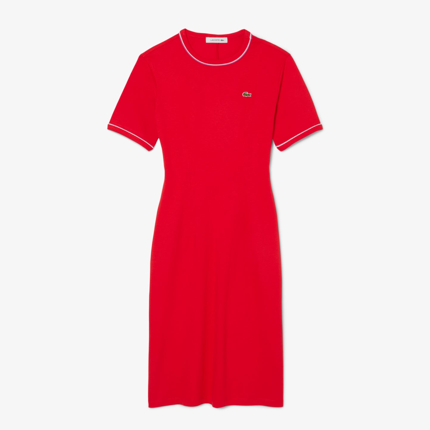 Trim Accent Jersey T-shirt Dress-EF9988