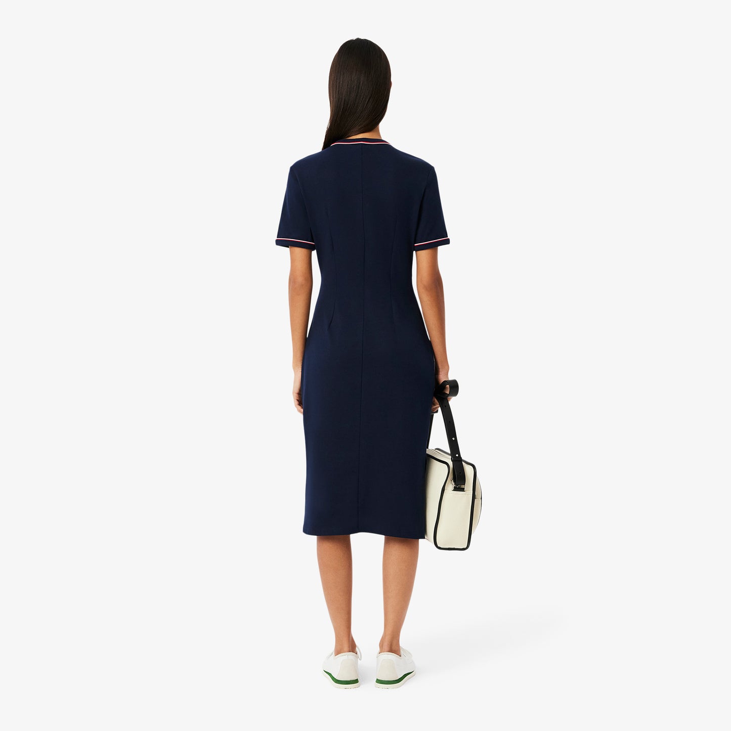 Trim Accent Jersey T-shirt Dress-EF9988