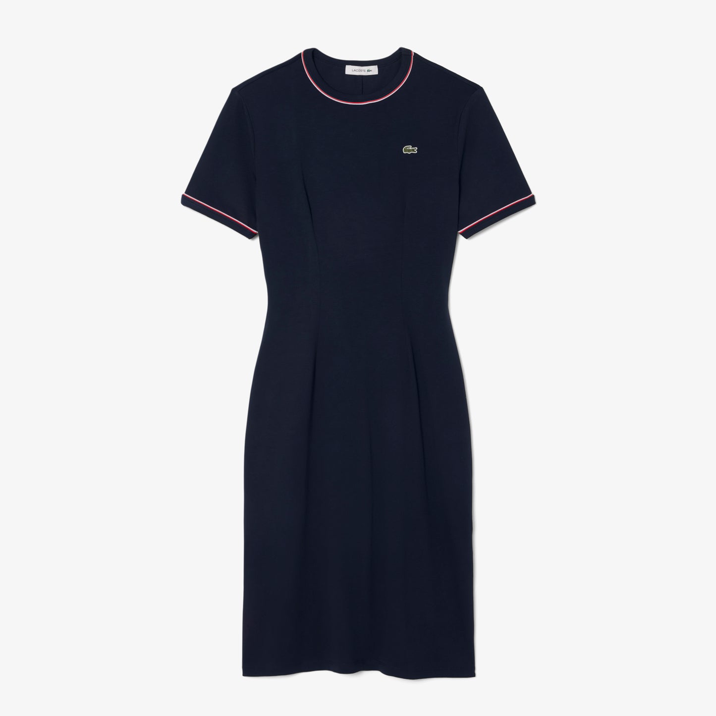 Trim Accent Jersey T-shirt Dress-EF9988