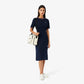 Trim Accent Jersey T-shirt Dress-EF9988