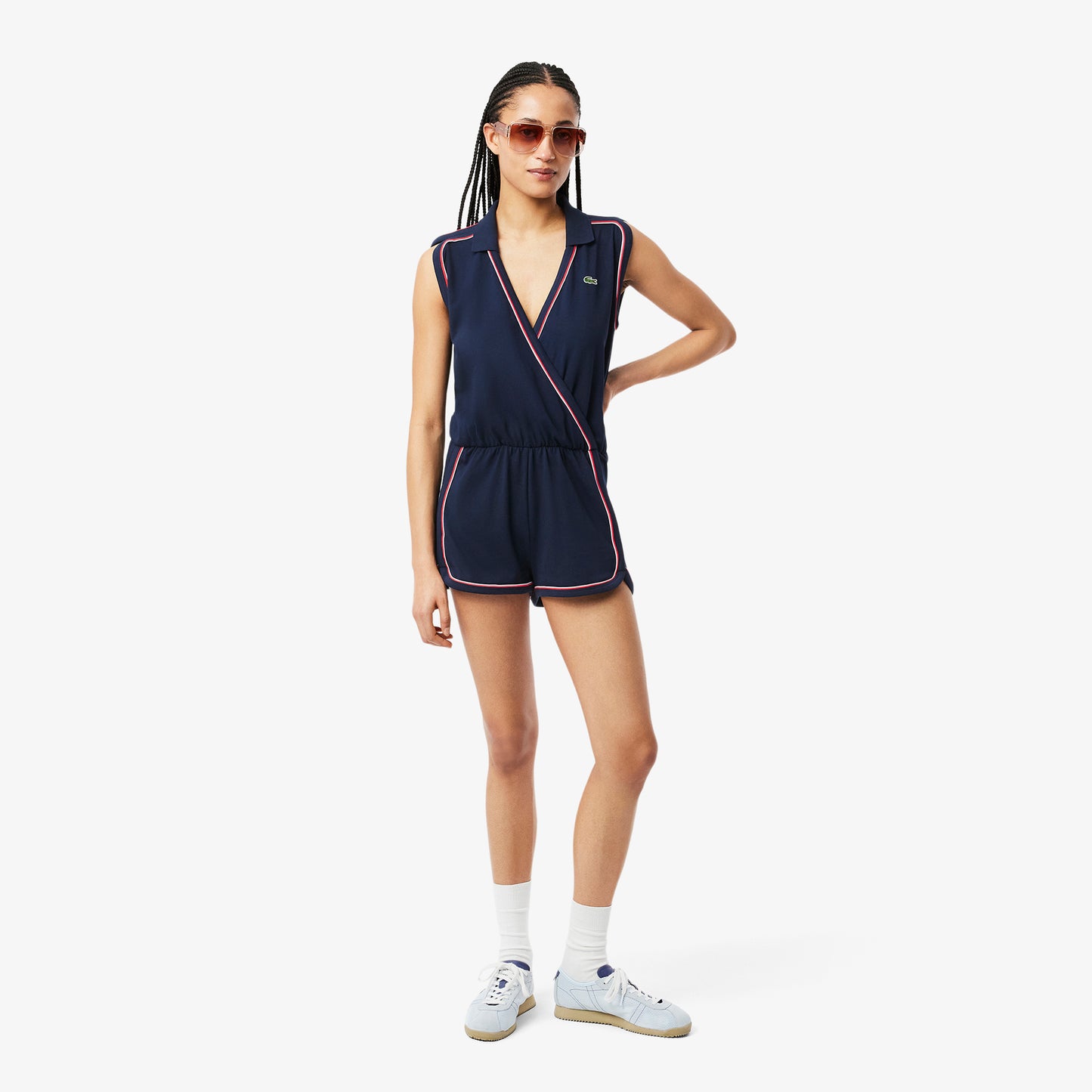 Sleeveless Polo Playsuit-EF9990