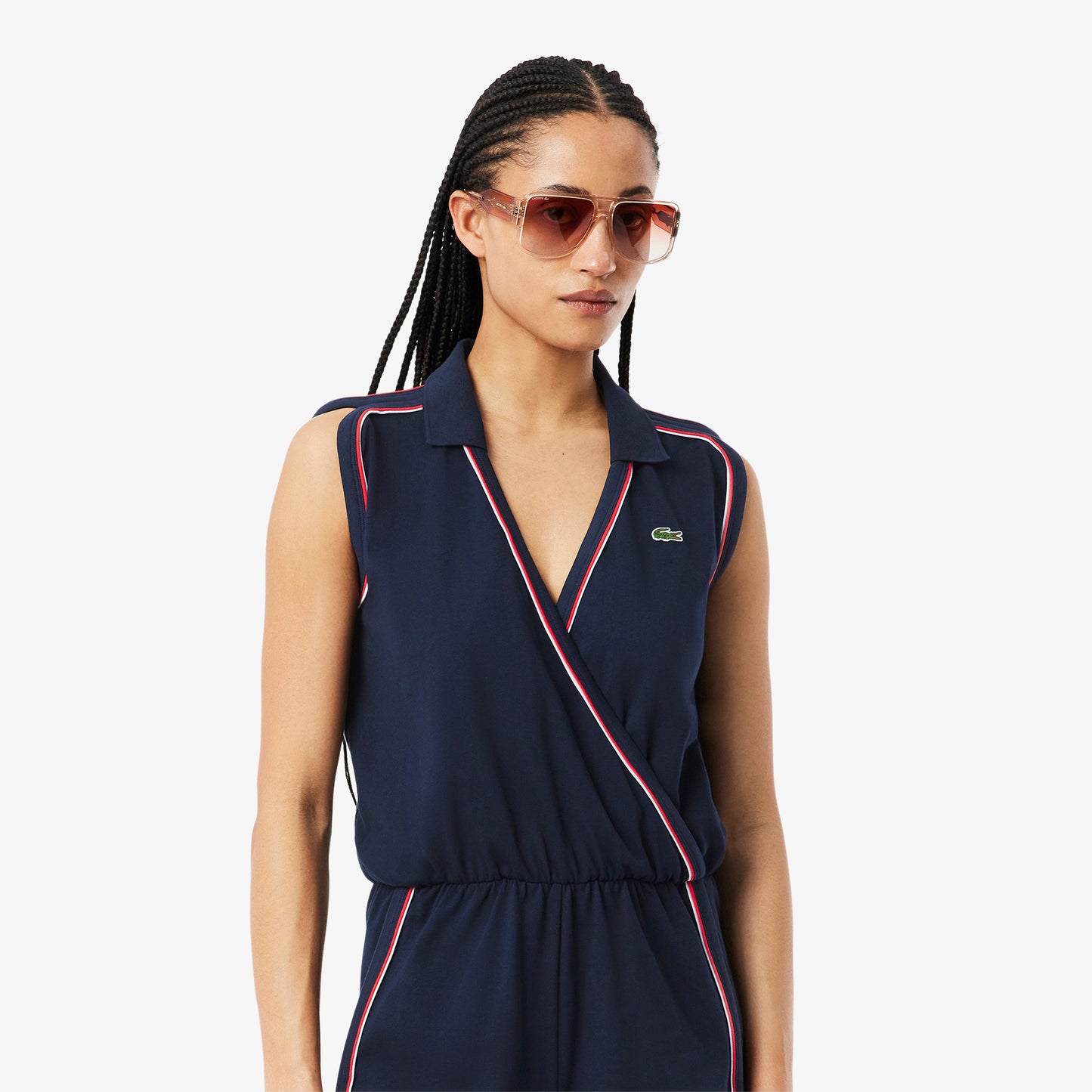 Sleeveless Polo Playsuit-EF9990