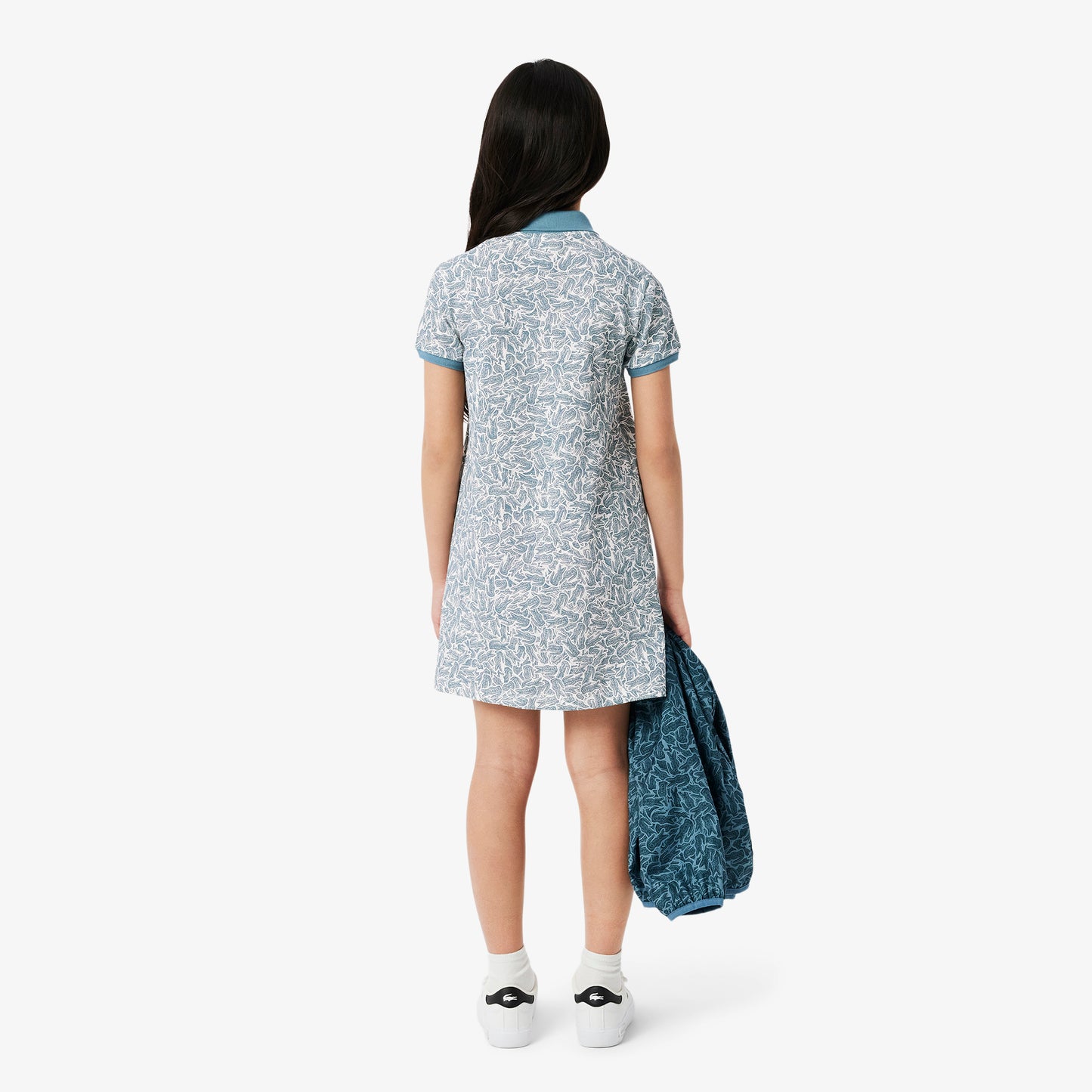 Printed Cotton Polo Dress-EJ8503