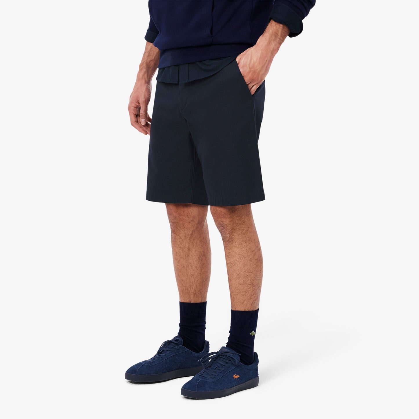 Regular Fit Gabardine Chino Bermuda Shorts-FH3331