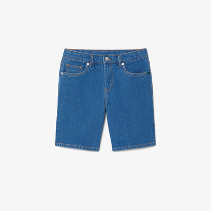 5-Pocket Stretch Denim Bermuda Shorts-FJ7381