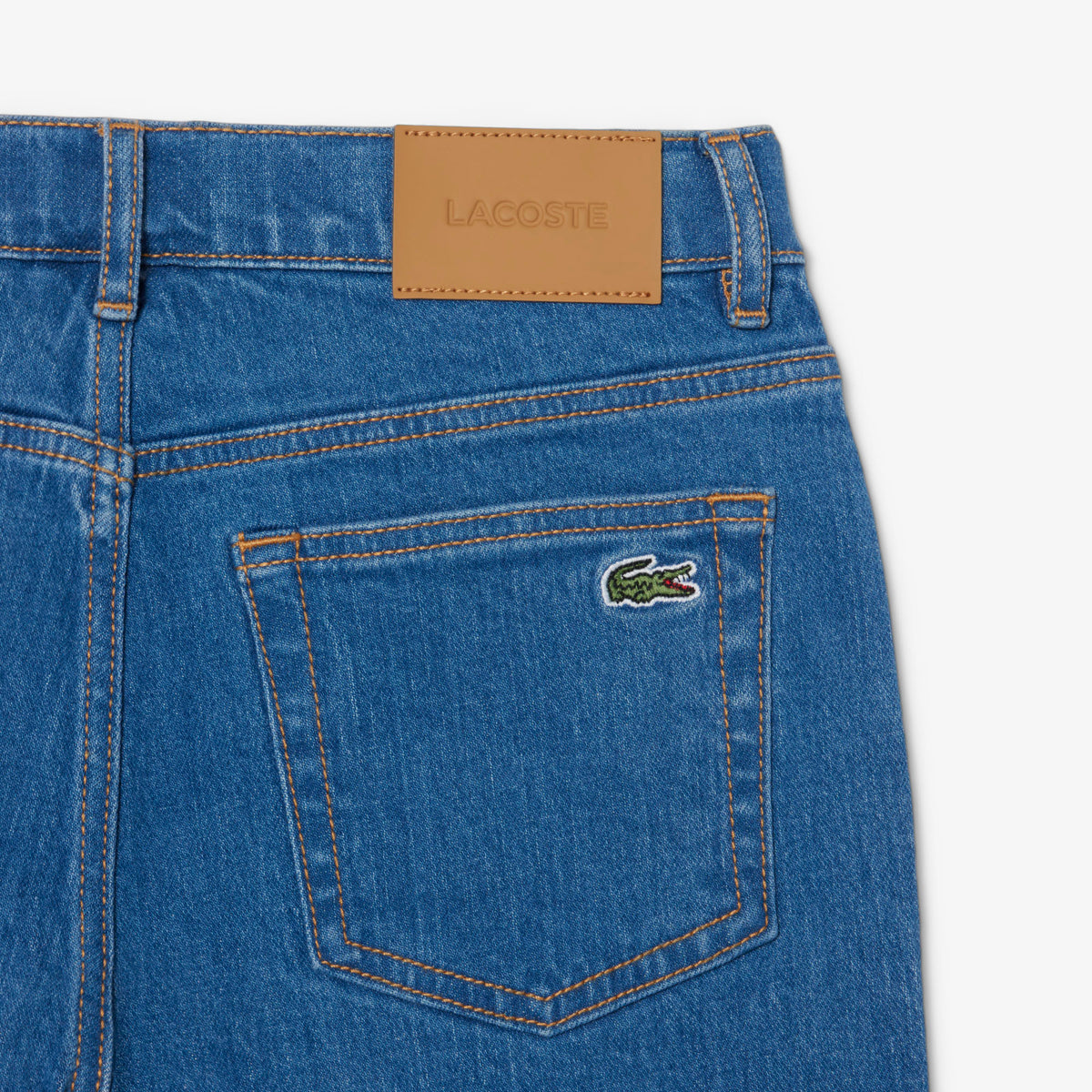 5-Pocket Stretch Denim Bermuda Shorts-FJ7381