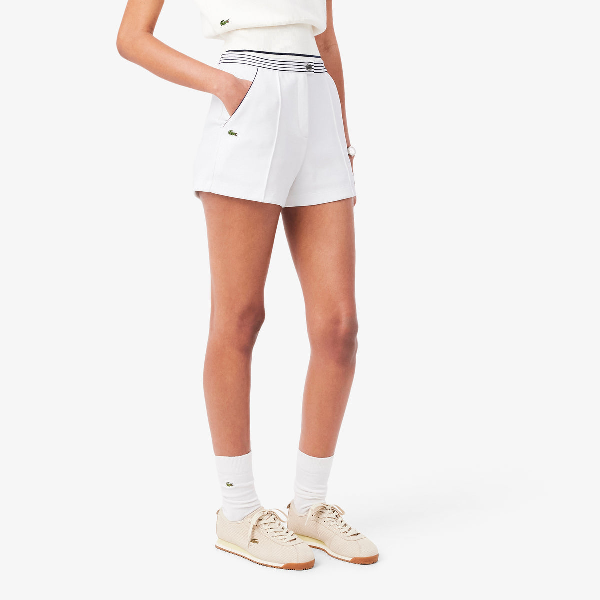 French Made Piqué Shorts-GF9835