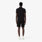 Regular Fit Logo Stripe Fleece Shorts-GH0886