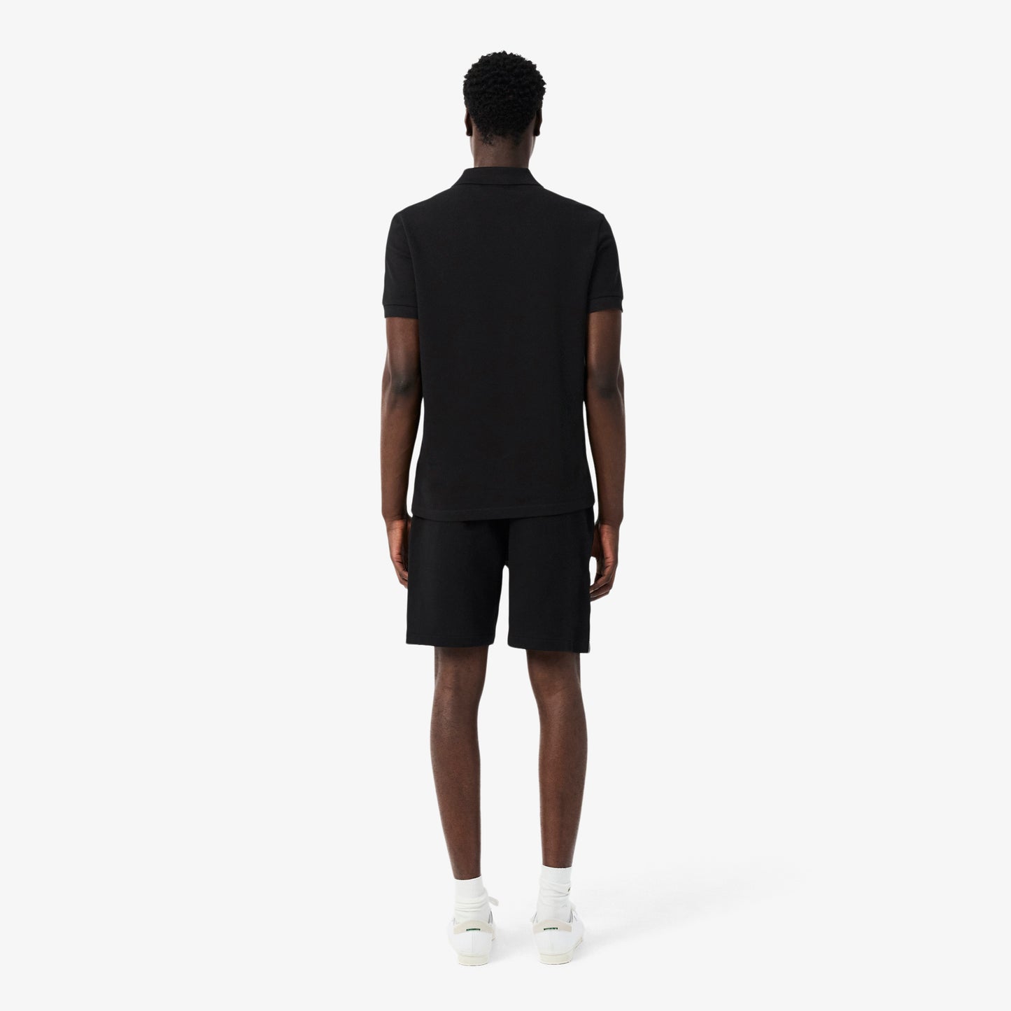 Regular Fit Logo Stripe Fleece Shorts-GH0886