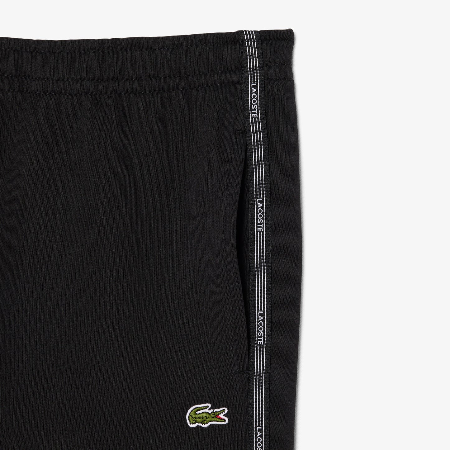 Regular Fit Logo Stripe Fleece Shorts-GH0886