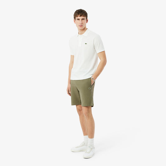 Regular Fit Logo Stripe Fleece Shorts-GH0886