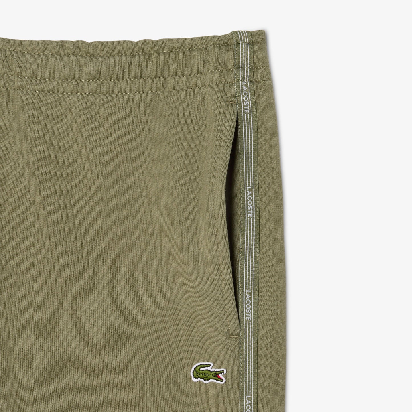 Regular Fit Logo Stripe Fleece Shorts-GH0886