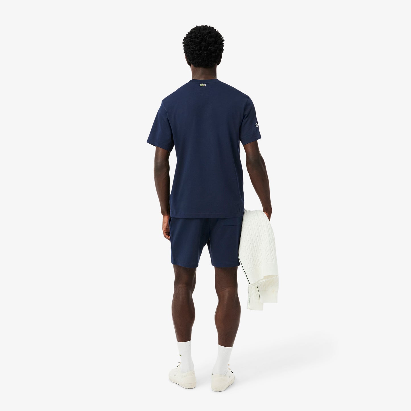 Regular Fit 3D Print Fleece Shorts-GH9708