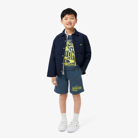 Print Fleece Shorts-GJ8470