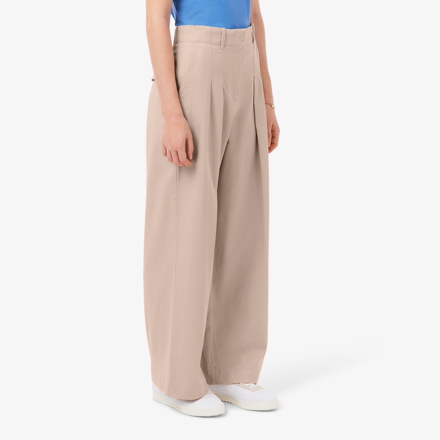 Wide Fit Stretch Gabardine Chino Pants-HF0205