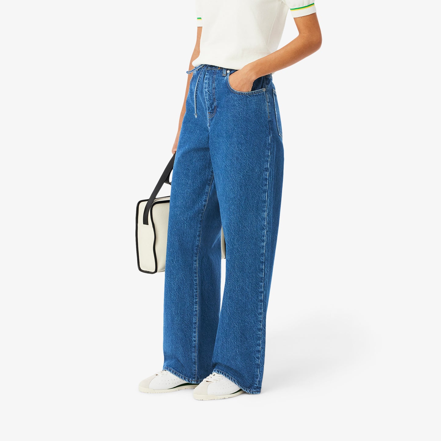 Wide Fit Denim Jeans-HF0206