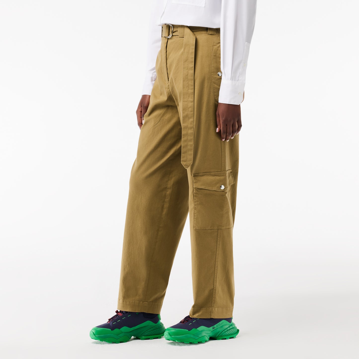 Stretch Cotton Gabardine Cargo Pants