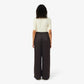 Oversized Elasticated Satin Pants-HF9801