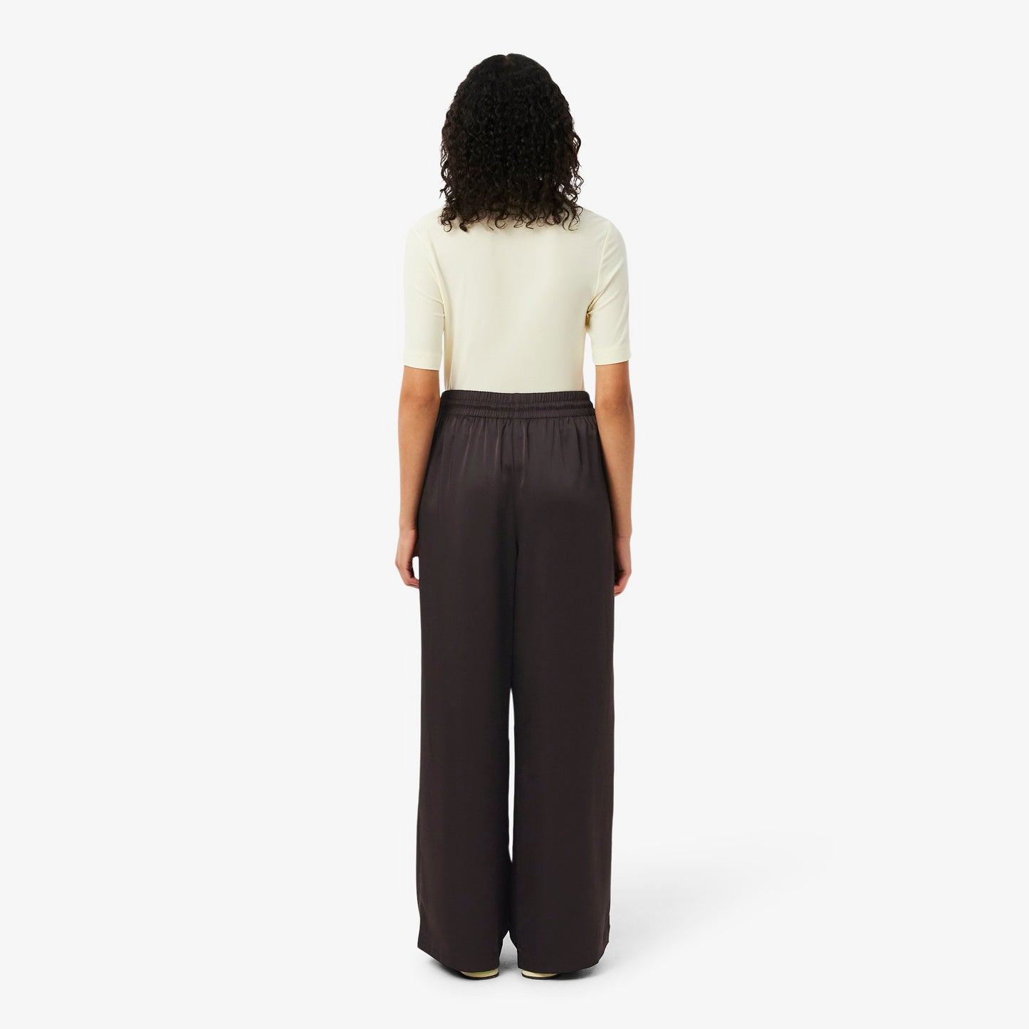 Oversized Elasticated Satin Pants-HF9801