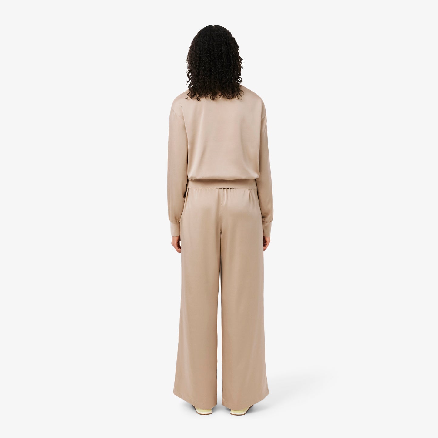 Oversized Elasticated Satin Pants-HF9801