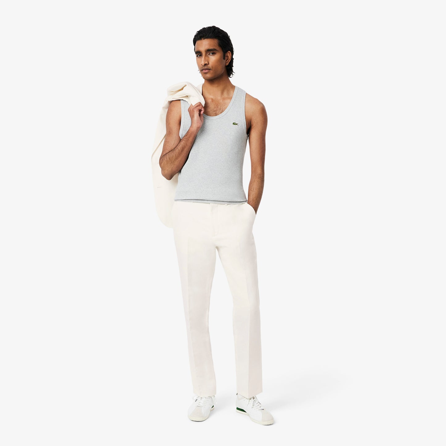 Regular Fit Linen Suit Pants-HH0444