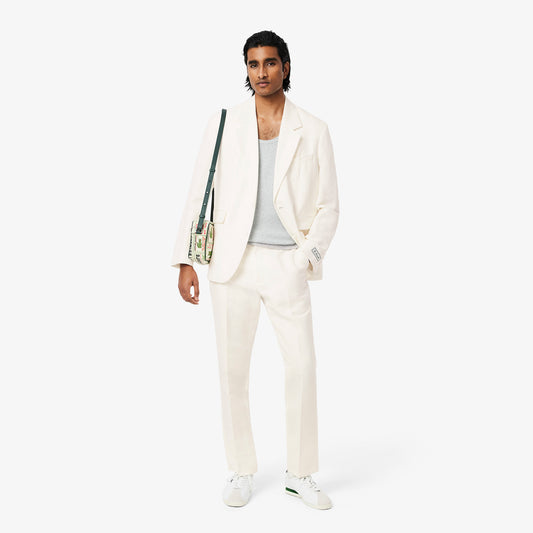 Regular Fit Linen Suit Pants-HH0444