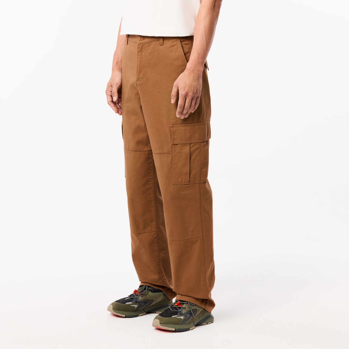 Straight Fit Cotton Cargo Pants-HH5945
