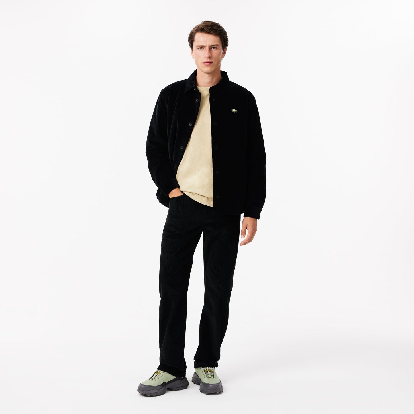 5 Pocket Straight Fit Velour Pants-HH6731