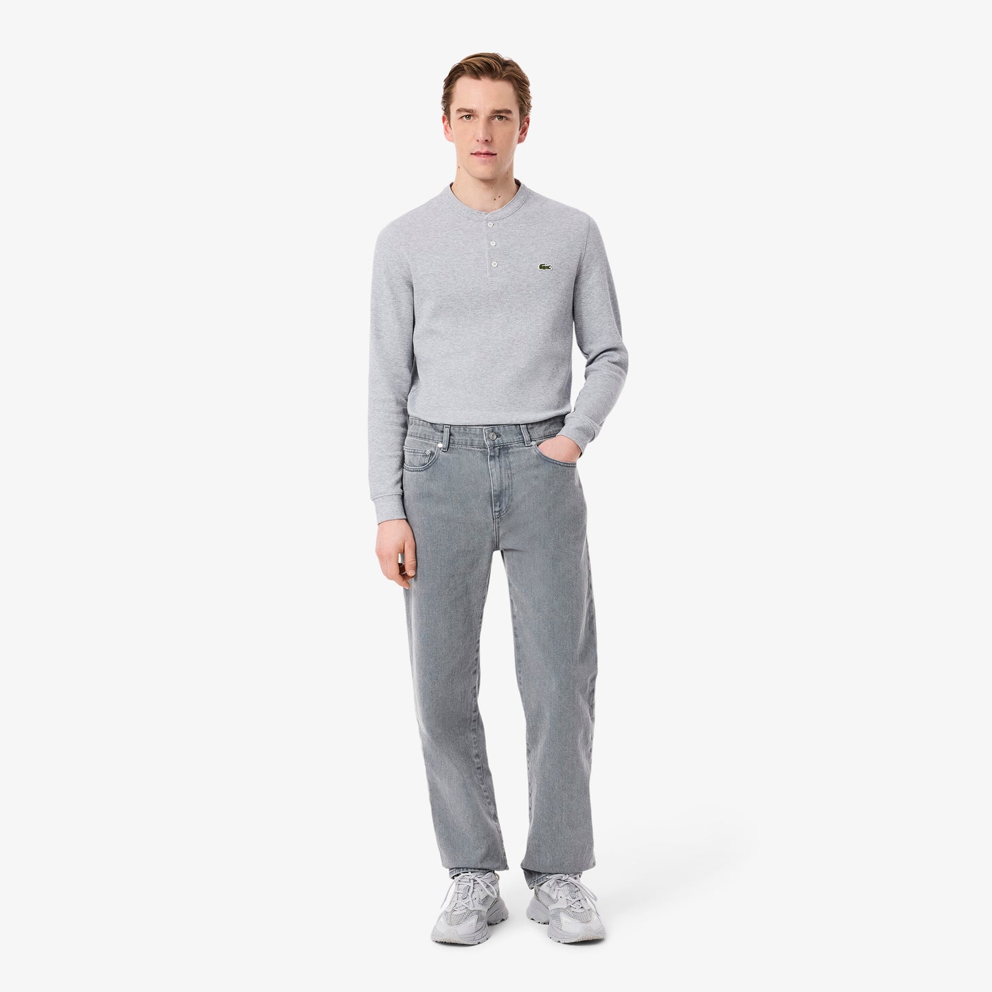 Washed Effect Denim Jeans-HH9897