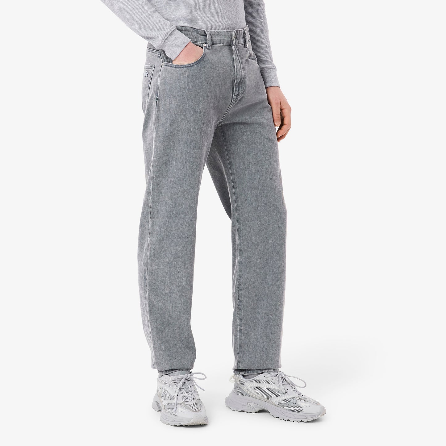 Washed Effect Denim Jeans-HH9897