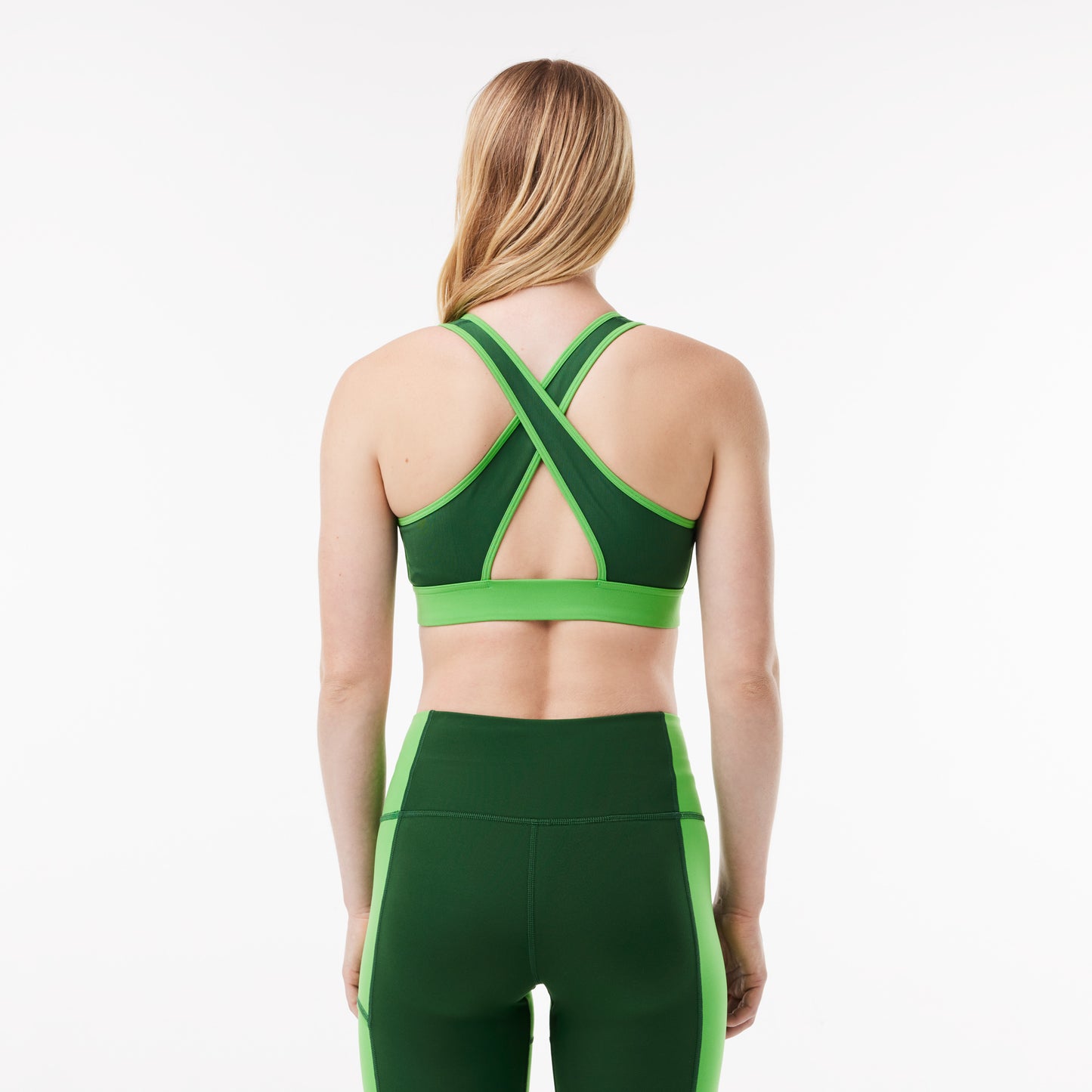 Sport Zipped Colour-Block Stretch Bralette-IF7320